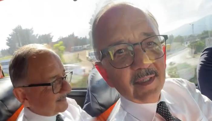 Bakan Özhaseki'nin otobüsle Hatay'a gittiği anlar gündem oldu!  Bahar Feyzan: 'Amatör paylaşım Allah'ım aklıma dikkat et'