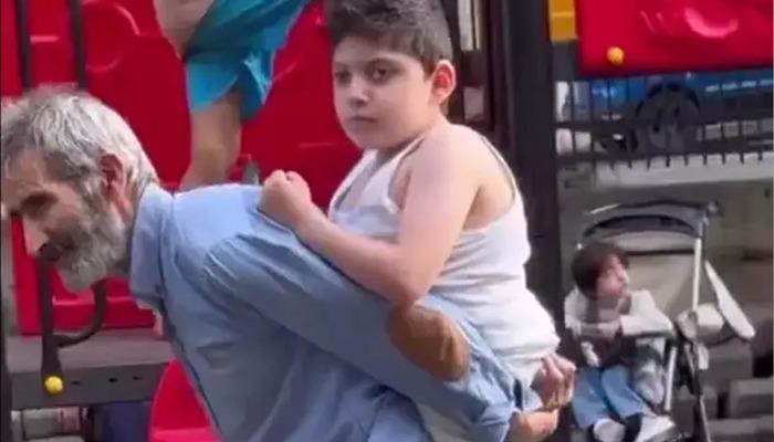 Bakanlık müdahale etti! Görenlerin yüreği yandı... Dedesinin sırtına binen Yiğit'ten müjdeli haber geldi...