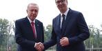 Başkan Erdoğan Sırbistan Başkanı ile tanıştı