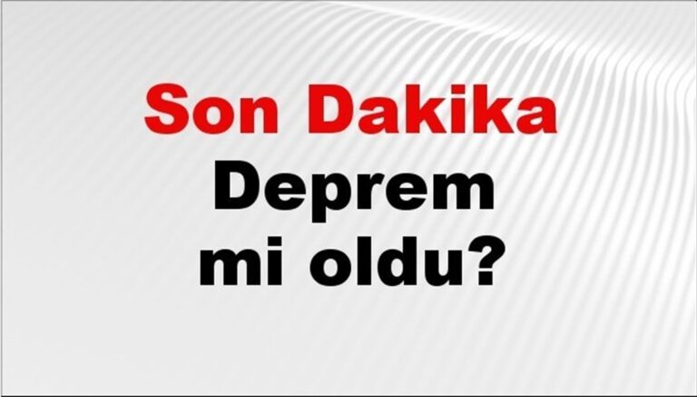 Son dakika deprem mi oldu? Az önce deprem nerede oldu? İstanbul, Ankara, İzmir ve il il AFAD son depremler 18 Ekim 2025