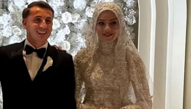 Milli futbolcu Kerem Aktürkoğlu ile Ceren Azak ile evlendi