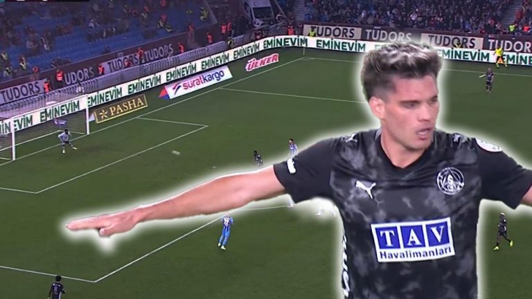 Trabzonspor deplasmanında Alanyaspor nefis bir gol buldu! Ianis Hagi resmen füze fırlattı… Babası Gheorghe Hagi’ye göz kırptı…